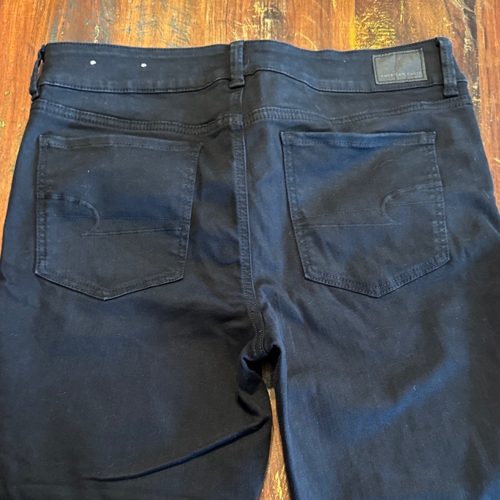 American Eagle Outfitters Women's Black Artist Cropped Jeans - Picture 3 of 7